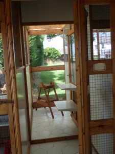 Pen with garden view